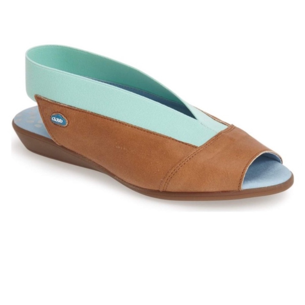 Nordstrom CLOUD Caliber Peep Toe Flat ☁️ size 9 /40